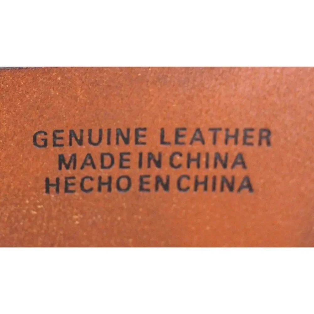 Levi's SADDLE BROWN REAL LEATHER 1 3/8